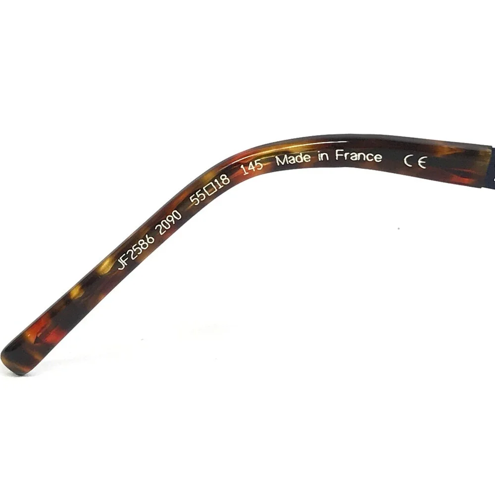 J.F. Rey Eyeglasses Frames JF2586 2090 Matte Brown Blue Square 55-18-145